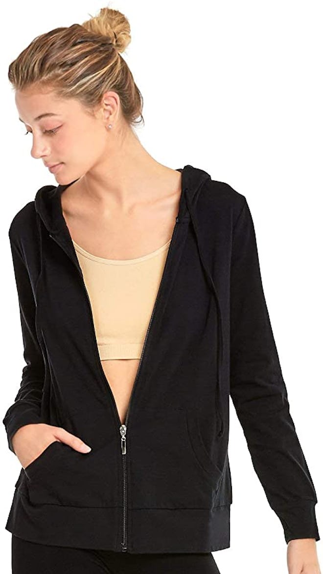 Sofra Cotton Zip Up Hoodie Jacket