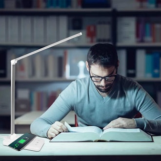 Zsosiky LED Desk Lamp with Wireless Charger