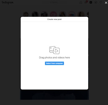 Instagram has begun allowing users to upload photos and videos from a desktop computer.