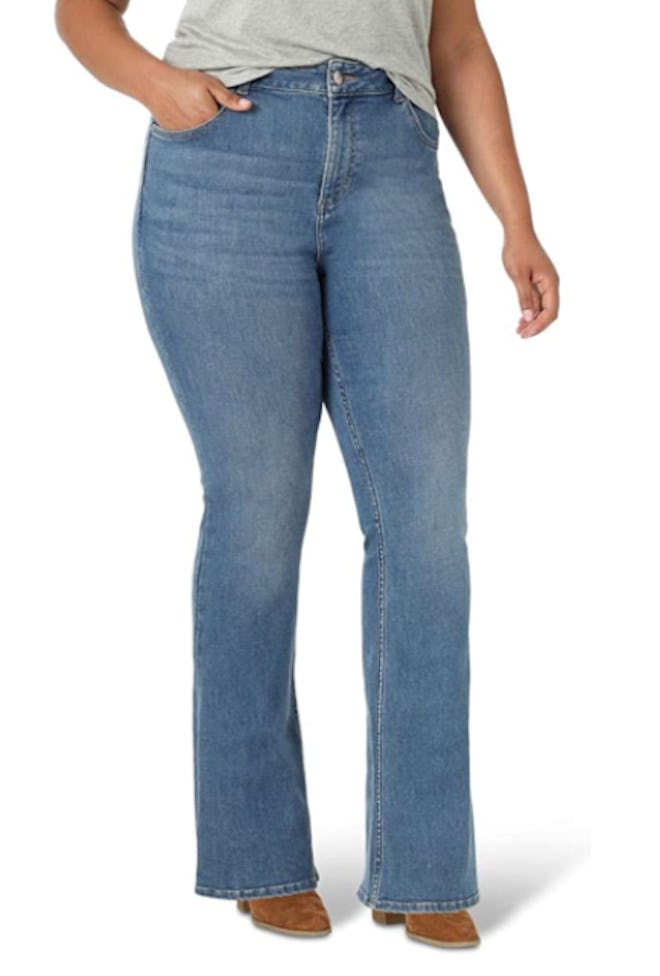 Lee Plus Size High Rise Mini Flare Jean