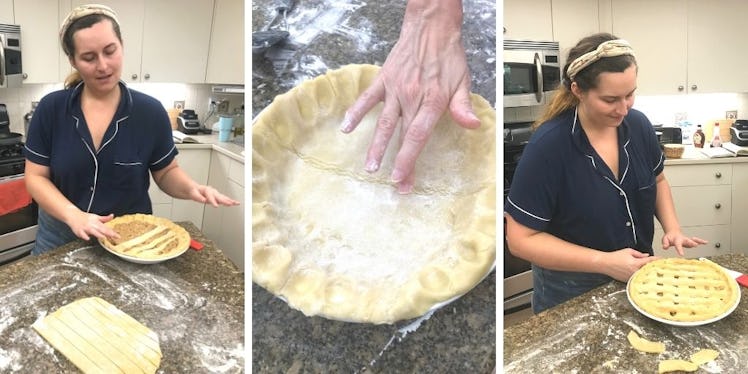 Rachel Varina making tart crust for harry potter's treacle tart