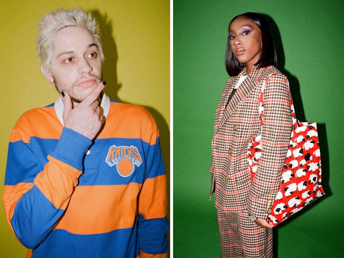 Pete Davidson and Ziwe star in Rowing Blazers' Fall 2021 campaign.