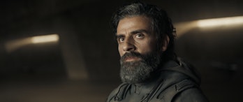Oscar Isaac plays Duke Leto in Dune: Part One.