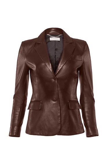 Altuzarra's brown leather Fenice Jacket. 