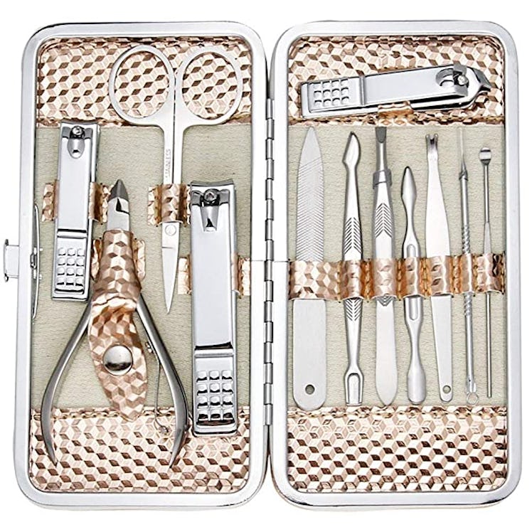 ZIZZON Professional Nail Care kit Manicure Grooming Set with Travel Case