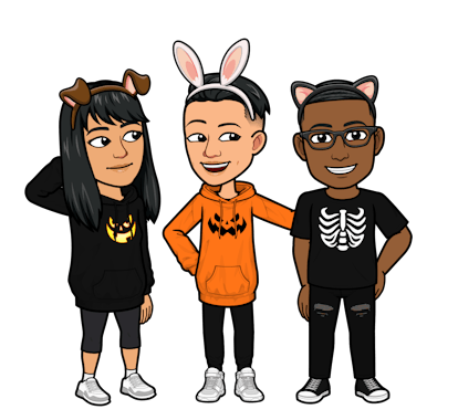 Snapchat's Halloween 2021 Bitmoji outfits and Lenses include skeleton shirts and hoodies.