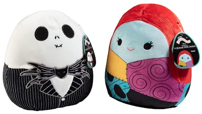 Jack and Sally Squishmallows 8"
