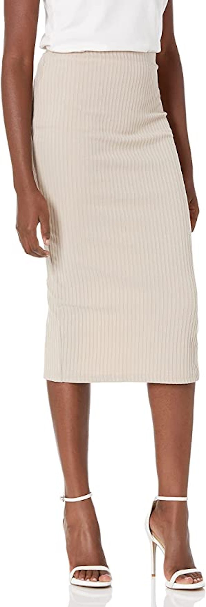 SheIn Stretchy Ribbed Midi Skirt