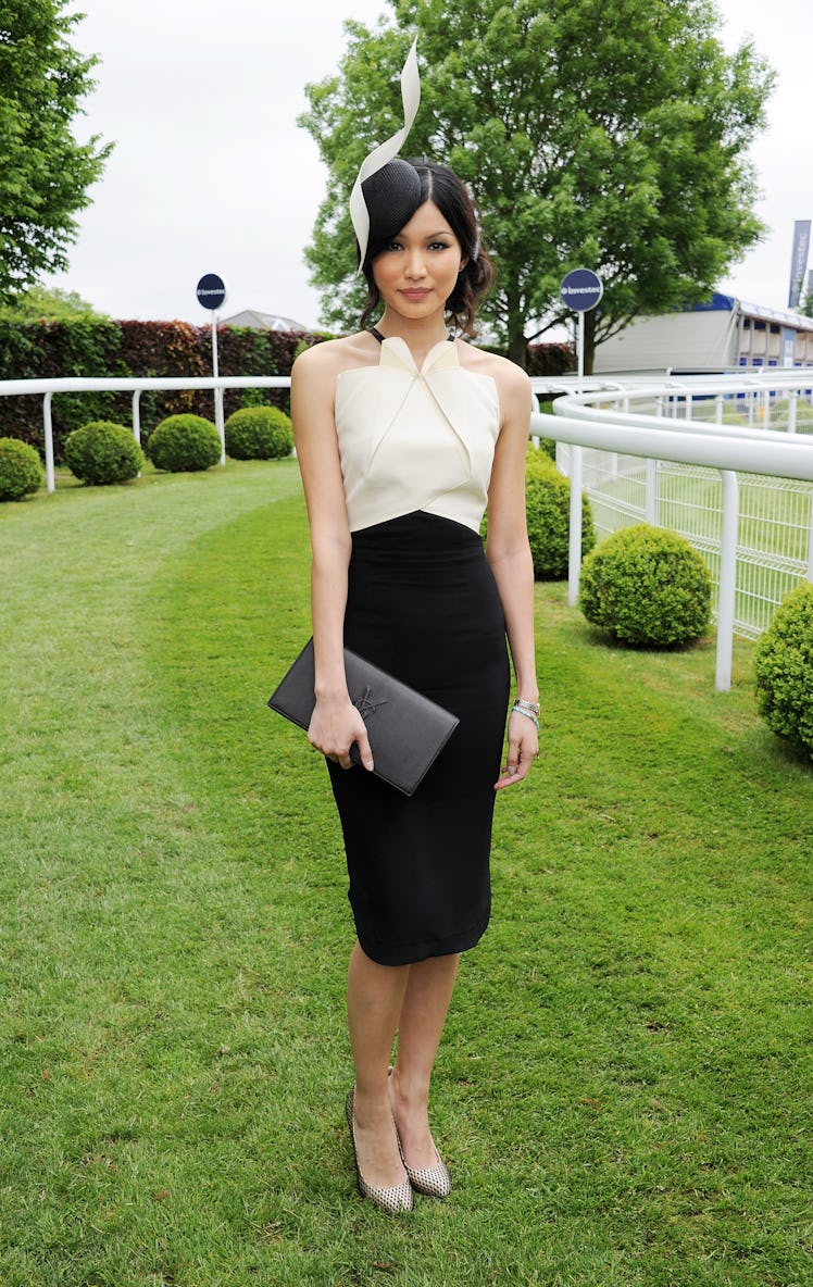 Gemma Chan at the 2013 Investec Derby Festival.