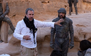Director Denis Villeneuve with Javier Bardem.