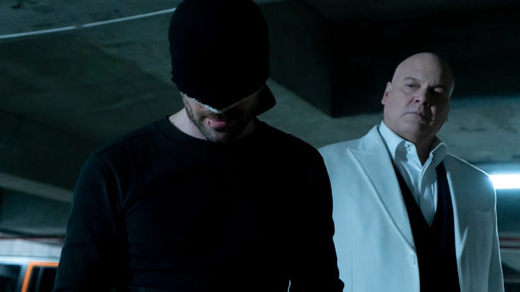 Charlie Cox as Matt Murdock and Vincent D’Onofrio as Wilson Fisk in Netflix’s Daredevil