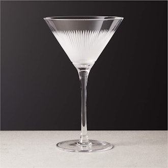 Kira Hand Etched Martini Glass