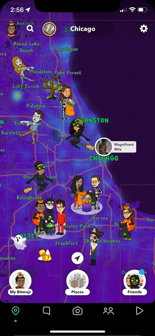You can use Halloween Bitmojis when the Halloween Snap Map launches on Oct. 29.