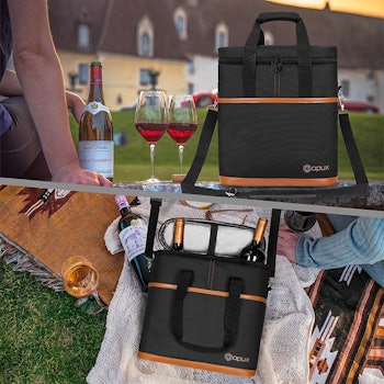 OPUX Insulated Wine Tote Bag
