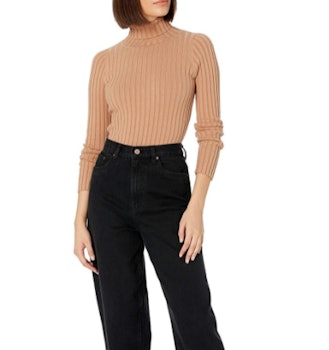 The Drop Amy Turtleneck Ribbed Sweater
