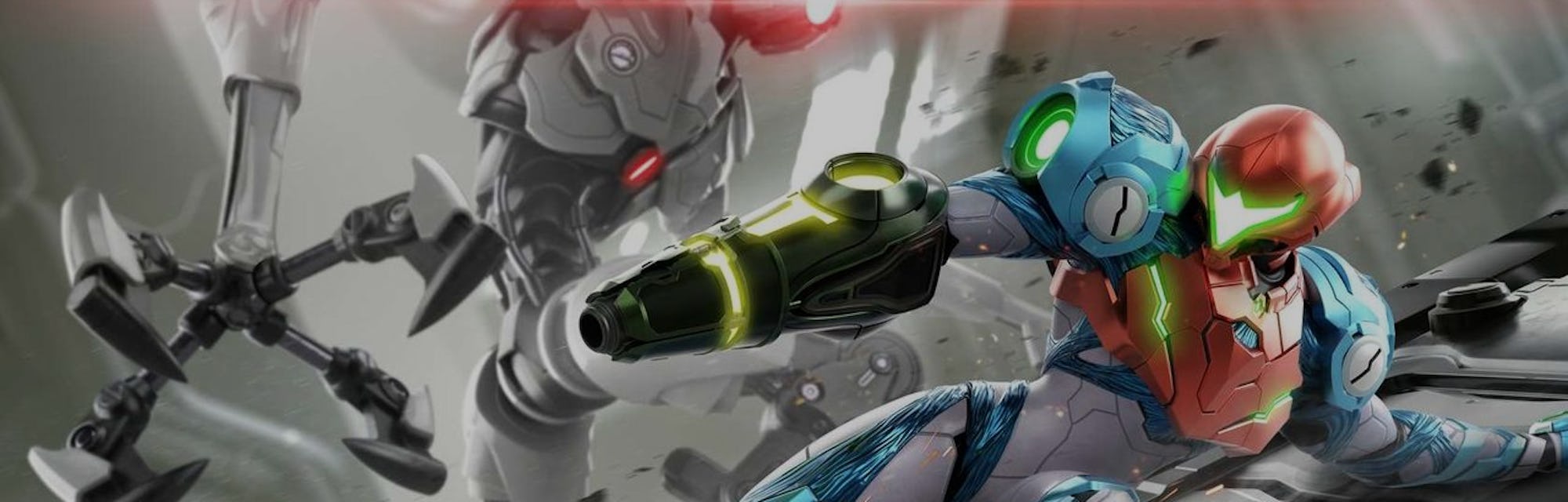 A promotional image for Metroid Dread