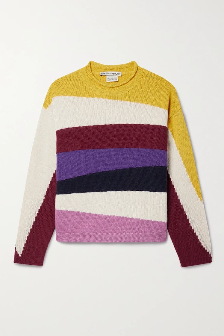 Paradis Perdus Josephus Striped Recycled Knitted Sweater