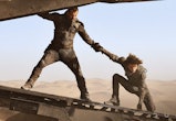 (L-R) Josh Brolin and Timothee Chalamet in Denis Villeuneve's 'Dune' (2021). Photo courtesy of Warne...