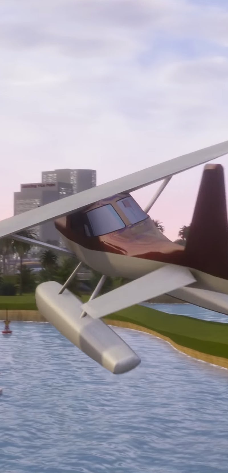 An airplane flying in Grand Theft Auto: The Trilogy – The Definitive Edition