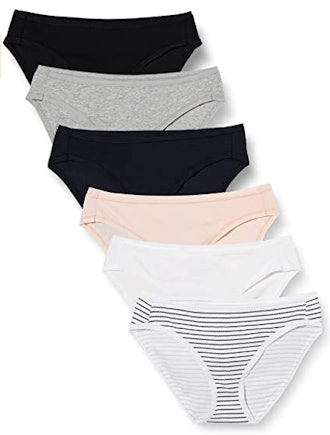 Amazon Essentials Cotton Bikini Underwear (6-Pack)