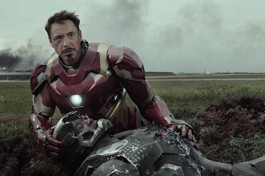 Robert Downey Jr. and Don Cheadle in Captain America: Civil War.