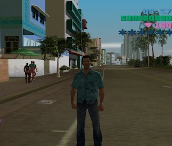 A screenshot from the original GTA Vice City