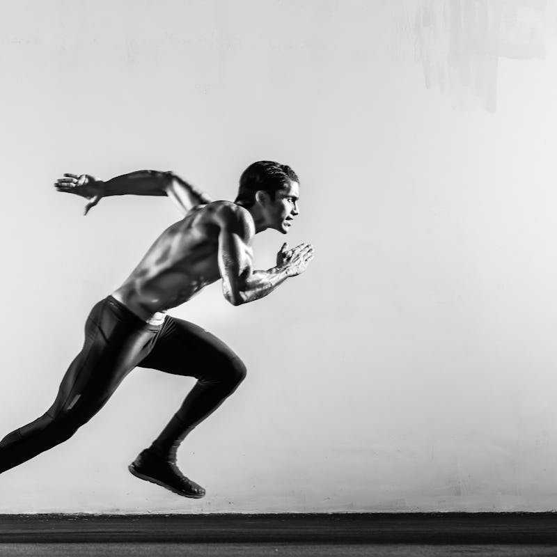 man sprinting