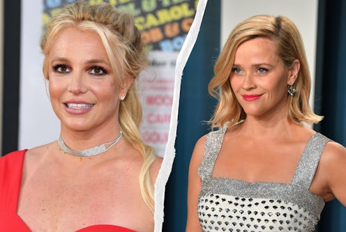 Britney Spears and Reese Witherspoon share a love for reading. Photos via Getty Images