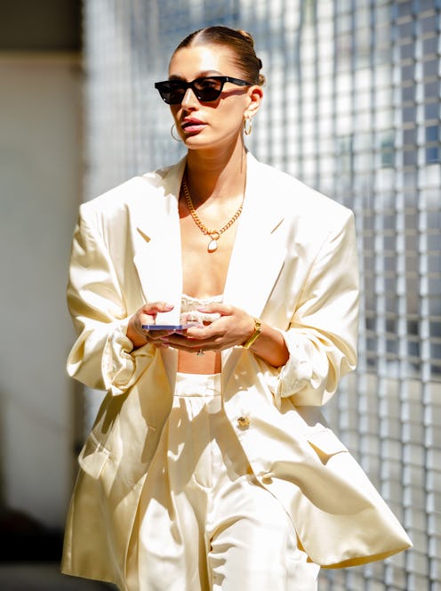 Hailey Bieber is seen on July 6, 2021 in Los Angeles, California.