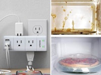 POWEREIVER Outlet Extender and the ROSERAIN microwave splatter cover