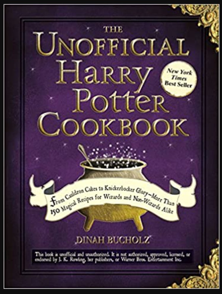 'The Unofficial Harry Potter Cookbook' available on Amazon