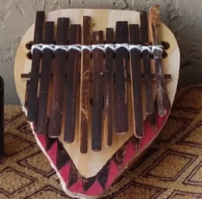 An African bamboo thumb piano