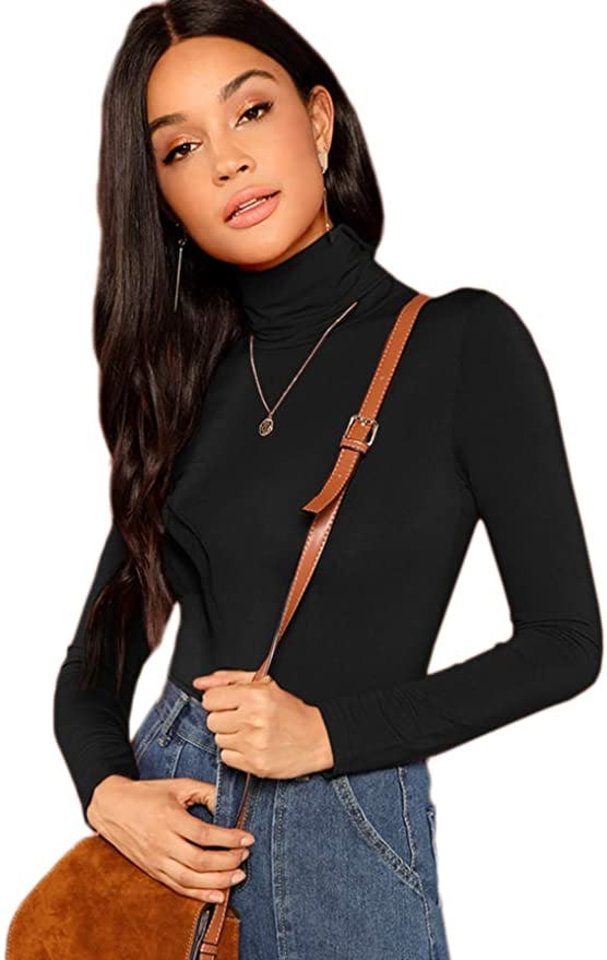 Floerns Slim-Fit Turtleneck