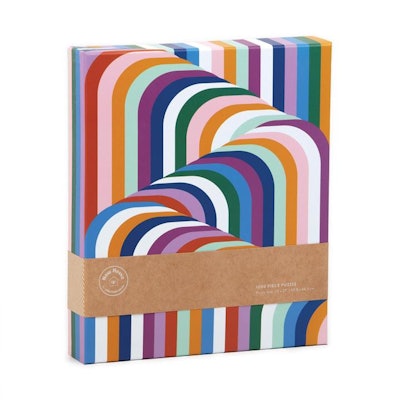 colorful Jonathan Adler puzzle with wavy lines