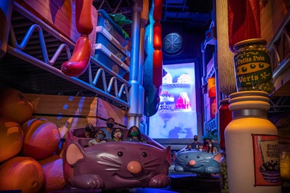 At Disney World, Krista Sheffler's latest Pixar-themed ride, Remy's Ratatouille Adventure, as seen f...