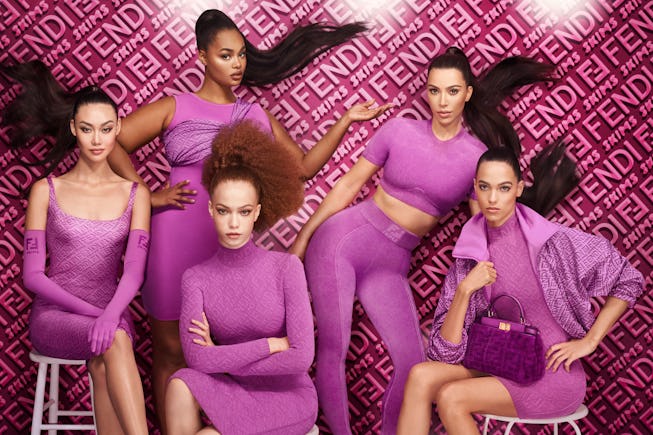 Fendi x SKIMS collaboration campaign.