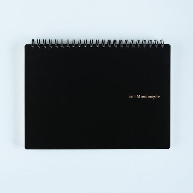 blank notebook with black cover