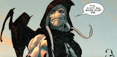 Gorr the God Butcher stating his murderous intentions in King Thor Vol. 1 #1