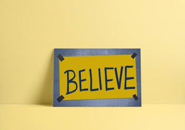 Ted Lasso inspired "Believe" sign for Gifting