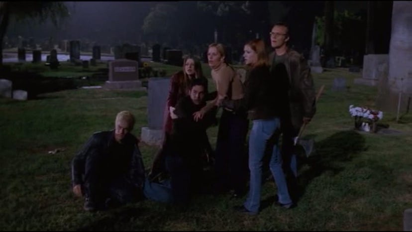 The Scooby gang has a plan for Buffy in "Bargaining."