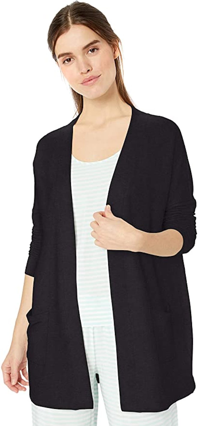 Amazon Essentials Brushed Terry Open-Front Cardigan