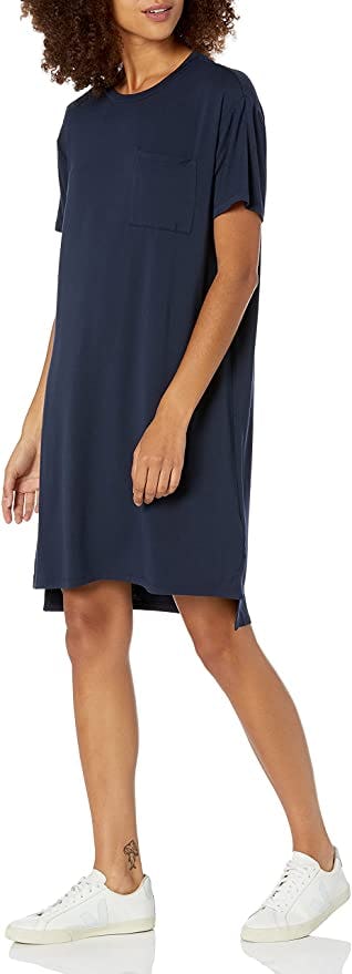 Daily Ritual Boxy Pocket T-Shirt Dress