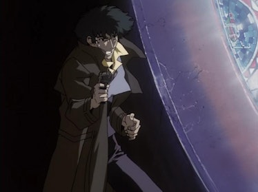 Scene from Ballad of Fallen Angels episode in which the main character is using a gun 