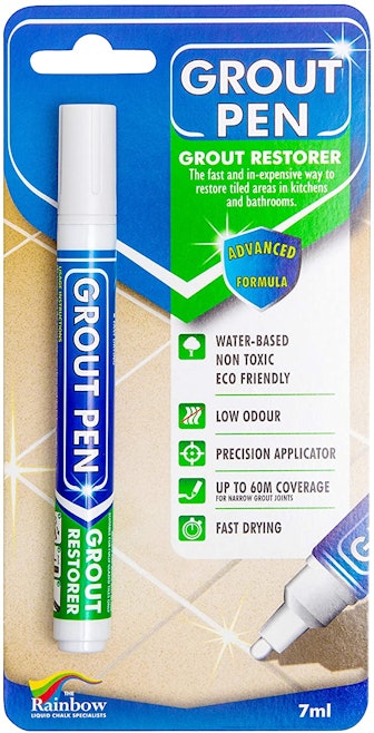 Grout Pen White Tile Paint Marker: Waterproof Tile Grout Colorant and Sealer Pen