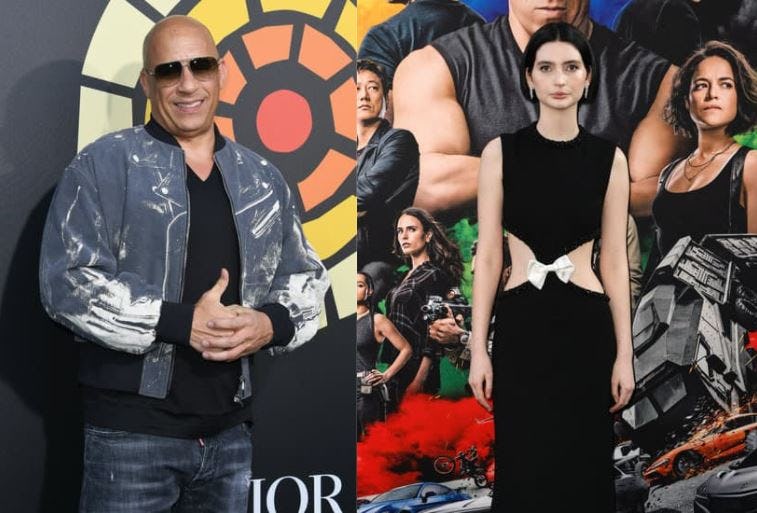 Vin Diesal and Meadow Walker attend red carpet premiere of 'F9' on June 25. 