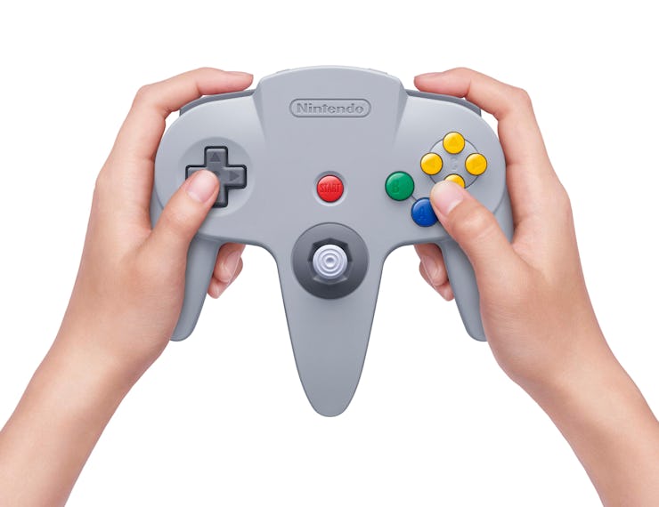 switch n64 controller hands
