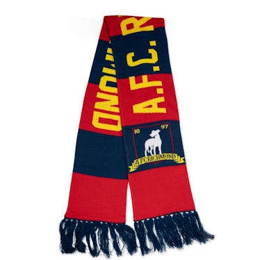 The official Ted Lasso AFC Richmond Team Crest Scarf for gifting