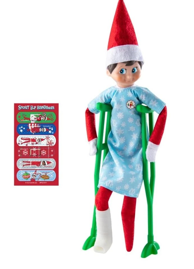 Elf On The Shelf broken leg and crutches accessories