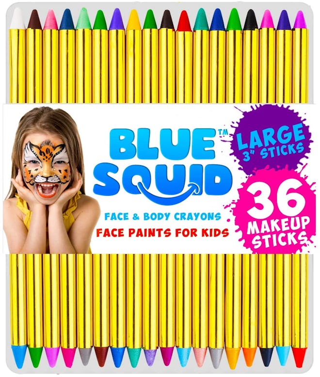 Blue Squid Face Paint Crayons For Kids 