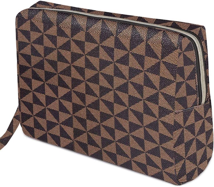 Tufusiur Checkered Makeup Bag Organizer